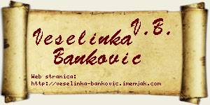 Veselinka Banković vizit kartica